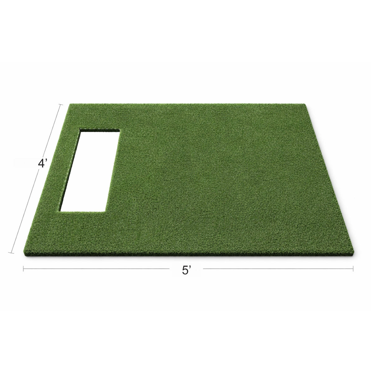 TrueTurf 4×5 Base Mat - with 24" x 12" hole